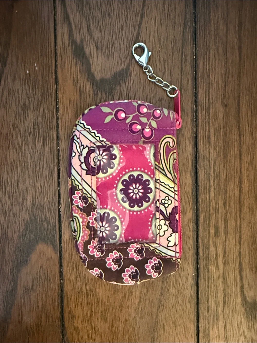 Vera Bradley coin pouch with ID holder